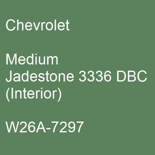 Chevrolet, Medium Jadestone 3336 DBC (Interior), W26A-7297.